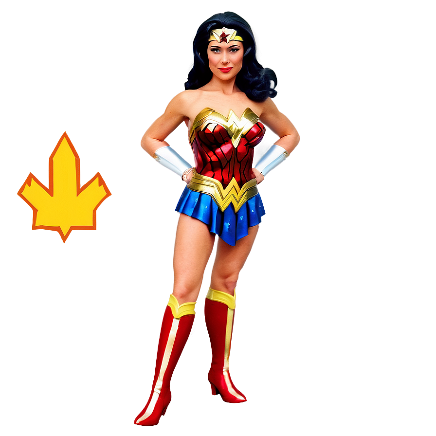 Wonder Woman Classic Costume Png 05212024 PNG Image