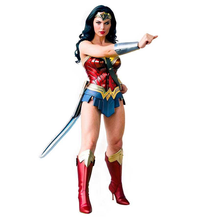 Wonder Woman Superhero Pose Png 05212024 PNG Image