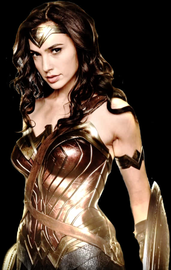 Wonder Womanin Armor PNG Image