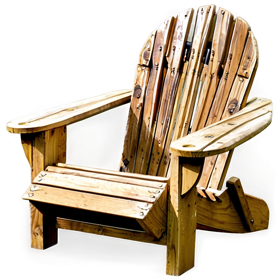 Wood Adirondack Chair Png 06292024 PNG Image