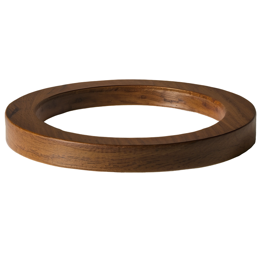 Wood Circle D PNG Image