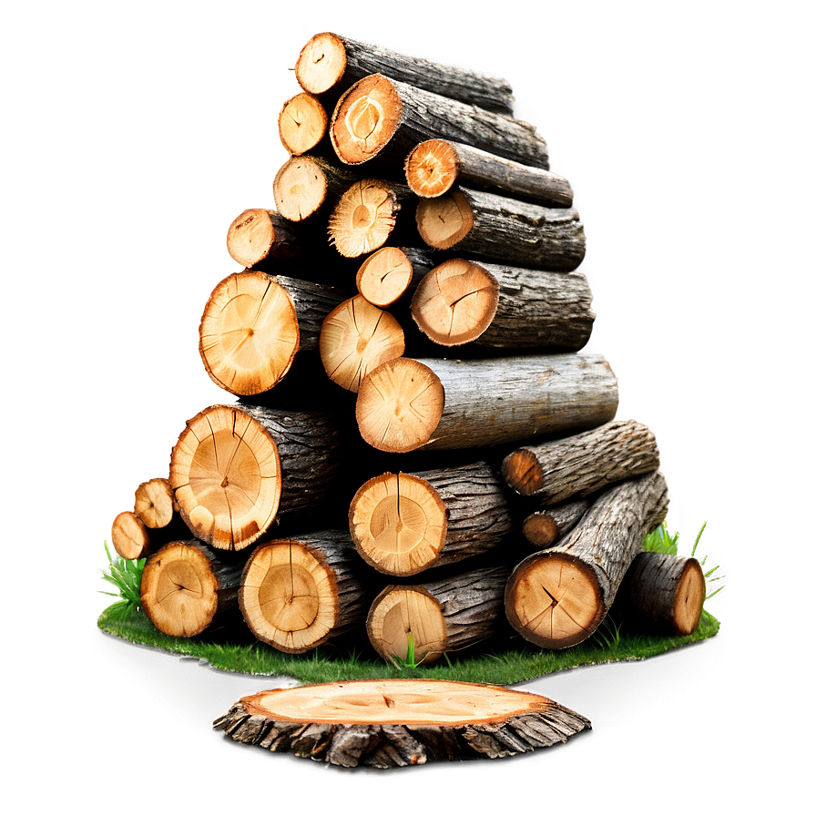 Wood Log Stack Png 06292024 PNG Image