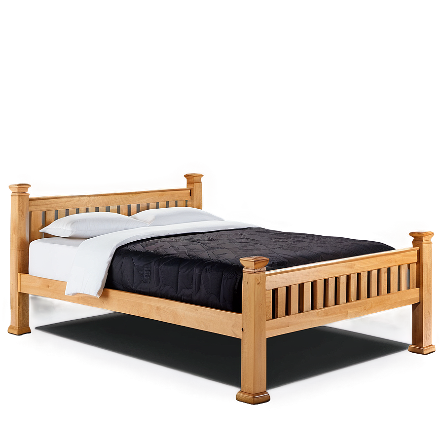 Wooden Bed Frame Png 06282024 PNG Image