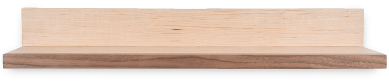 Wooden Bookshelf Single Shelf PNG Image