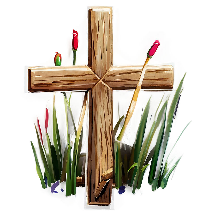 Wooden Cross Memorial Png Aab16 PNG Image