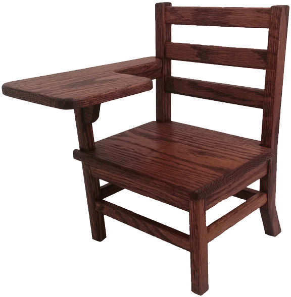 Wooden Deck Chair With Side Table PNG Image