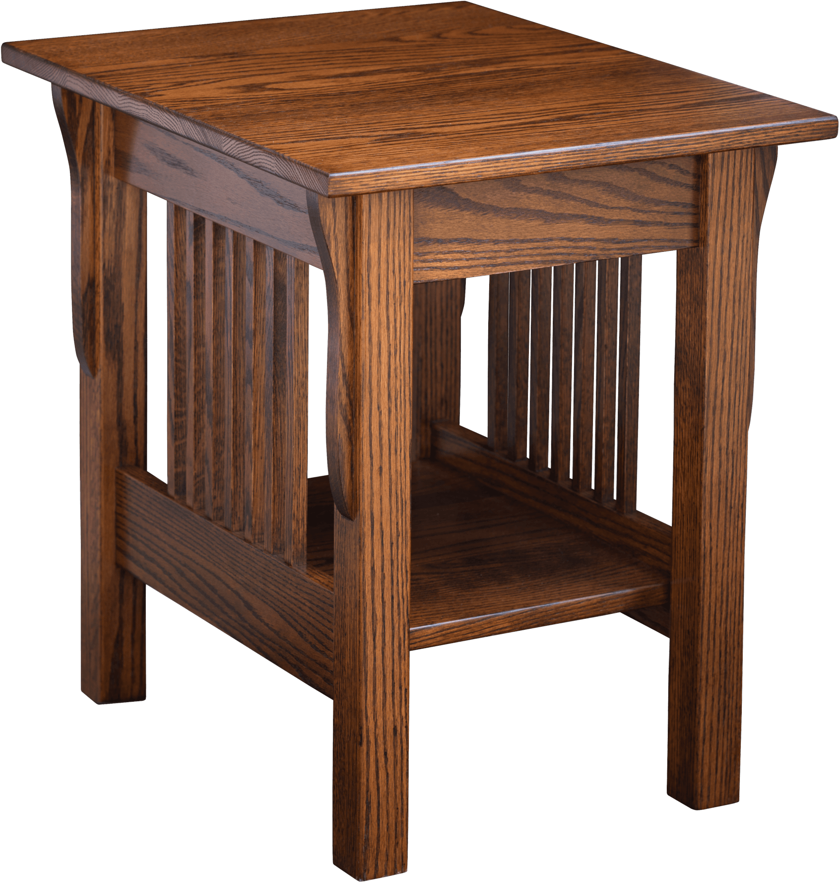 Wooden End Table Classic Design PNG Image