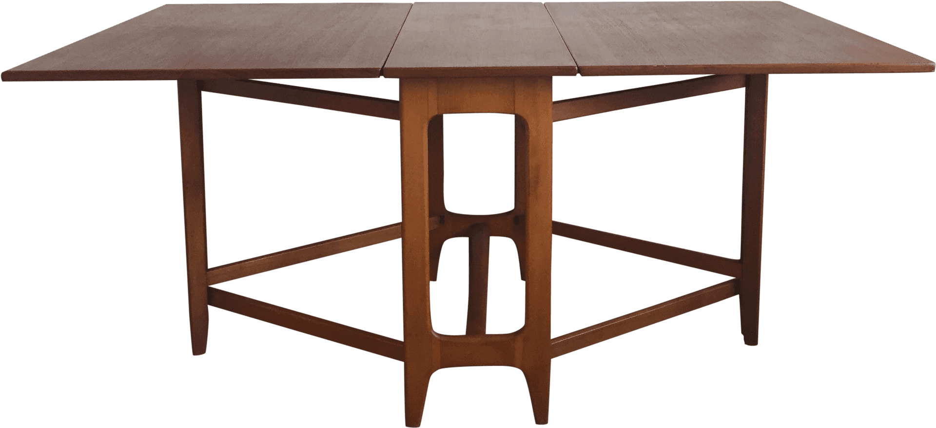 Wooden Expandable Dining Table PNG Image