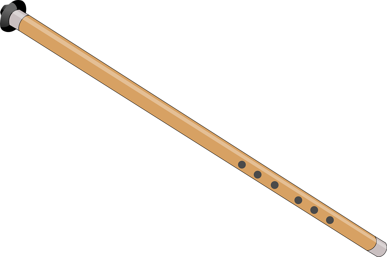 Wooden Flute Illustration.png PNG Image