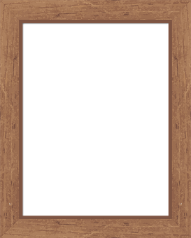 Wooden Frame Black Center PNG Image