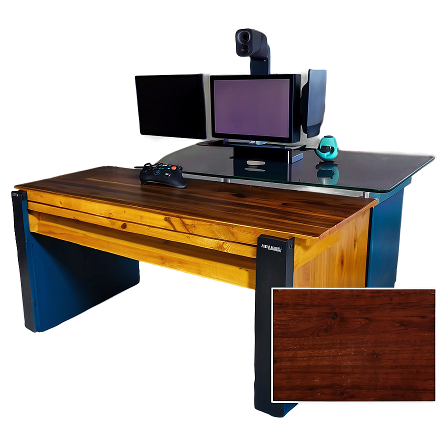 Wooden Gaming Desk Png Rid PNG Image