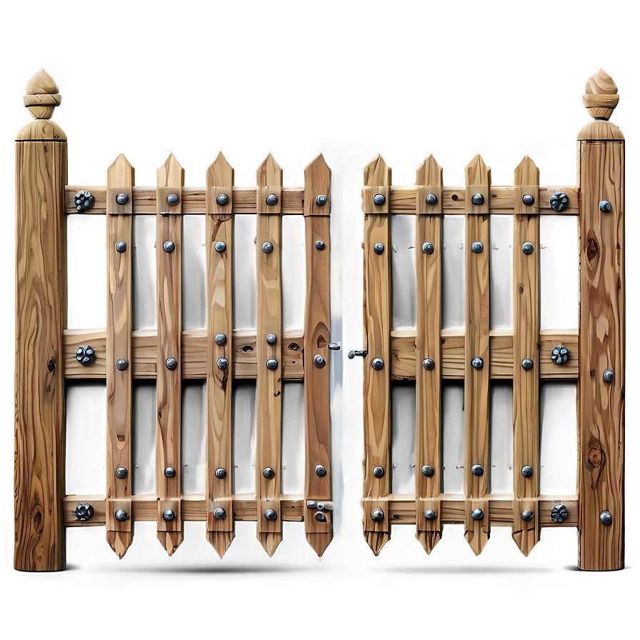 Wooden Gate Style Png Cge PNG Image