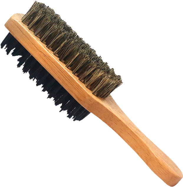 Wooden Handle Barber Brush PNG Image