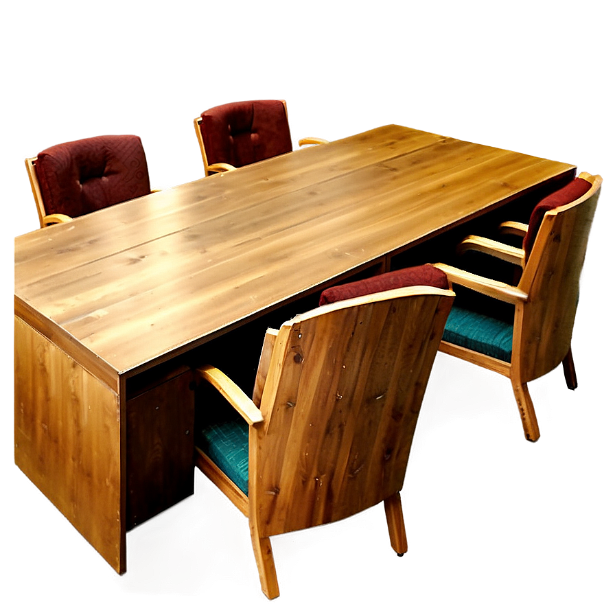 Wooden Office Table Png Iug PNG Image