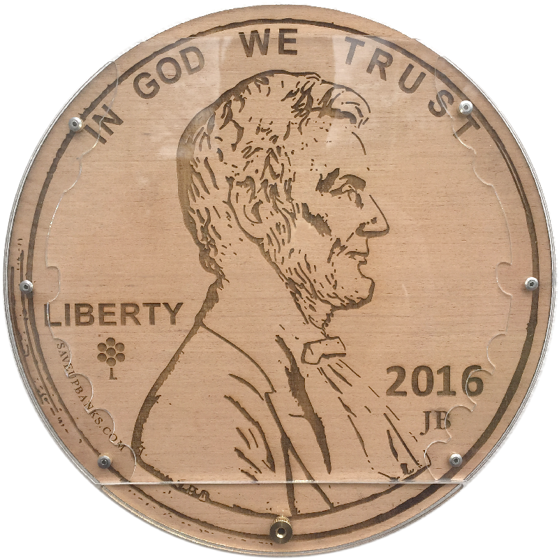 Wooden Penny Art2016 PNG Image