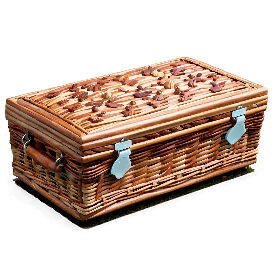 Wooden Picnic Basket Png Nbc21 PNG Image