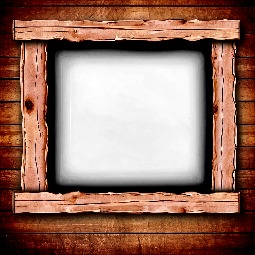 Wooden Plank Photo Frame Png Ptb3 PNG Image