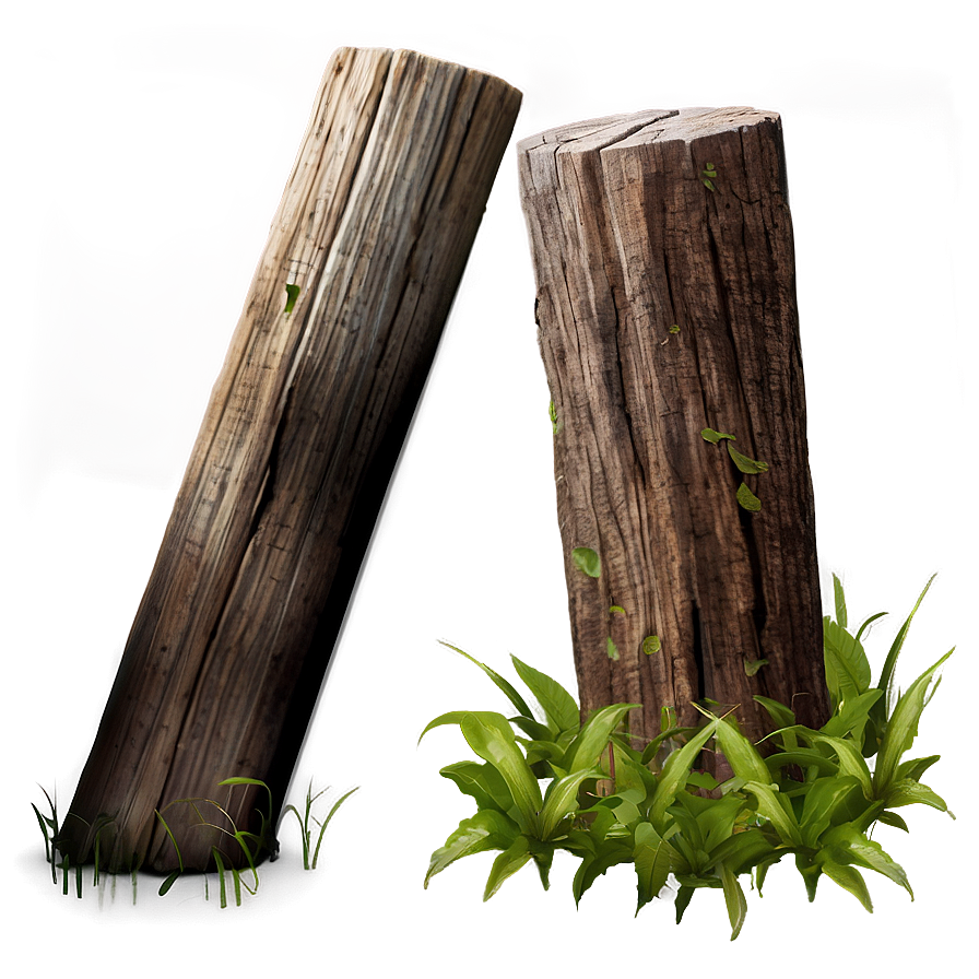 Wooden Post B PNG Image