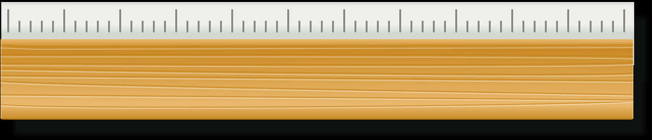 Wooden Ruler Graphic PNG Image