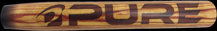 Wooden Softball Bat Pure Brand PNG Image