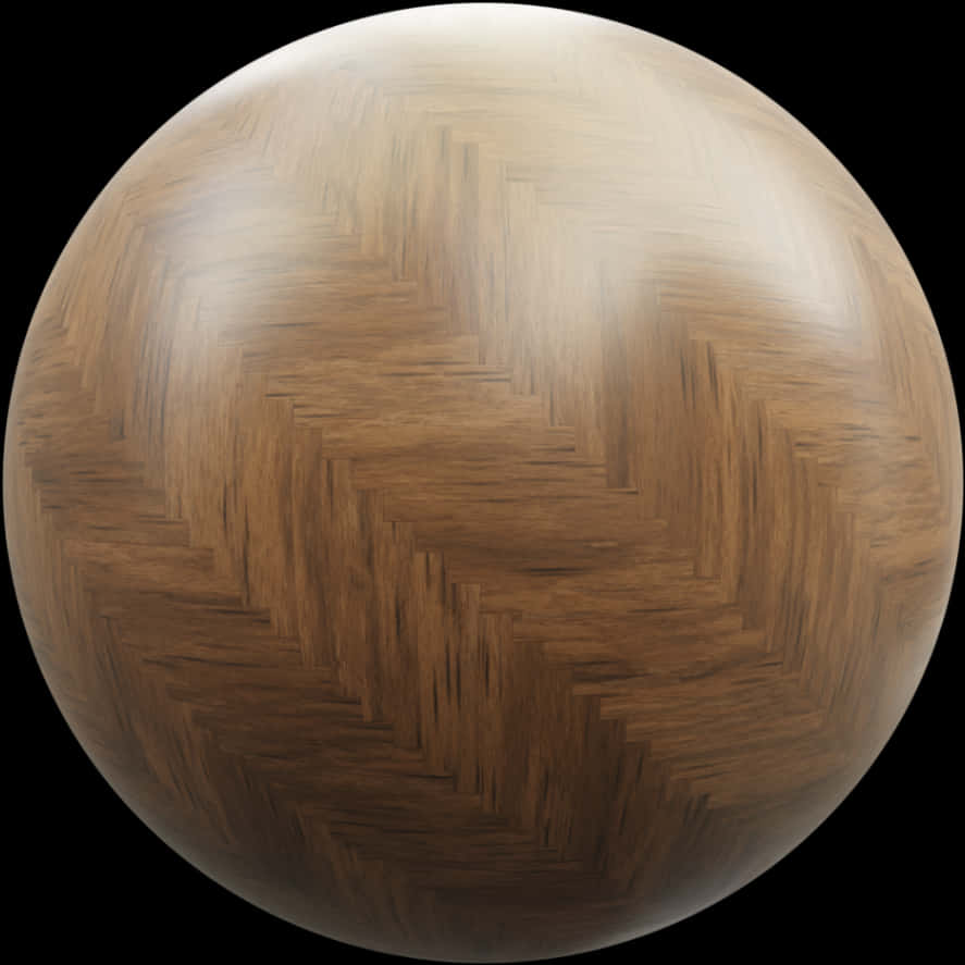 Wooden Sphere Texture PNG Image