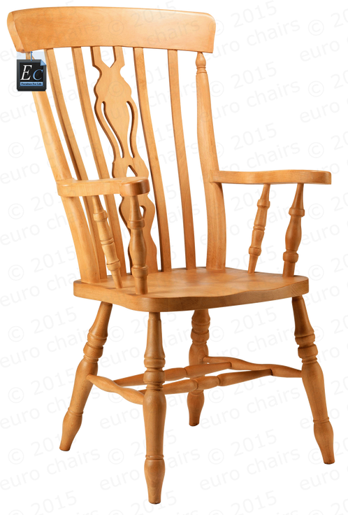 Wooden Spindle Back Chair Transparent Background PNG Image