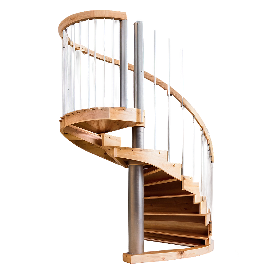 Wooden Spiral Staircase Png Drm20 PNG Image