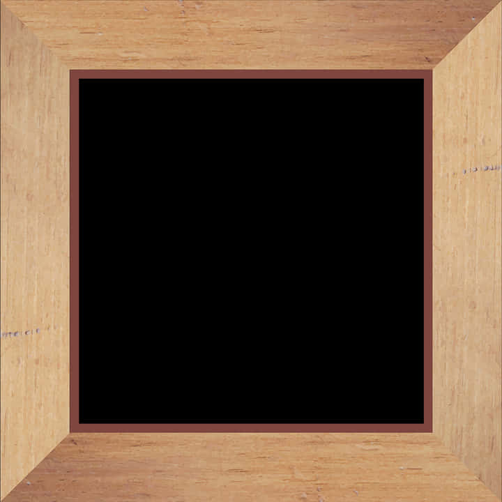 Wooden Square Frameon Texture PNG Image