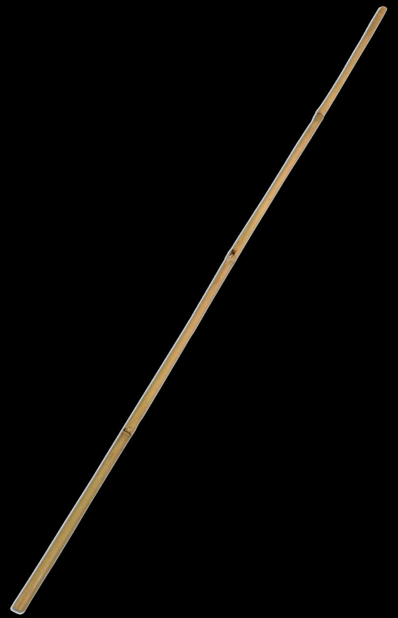 Wooden Stick Against Black Background PNG Image