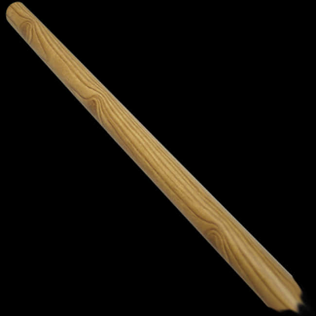 Wooden Stick Diagonal View PNG Image