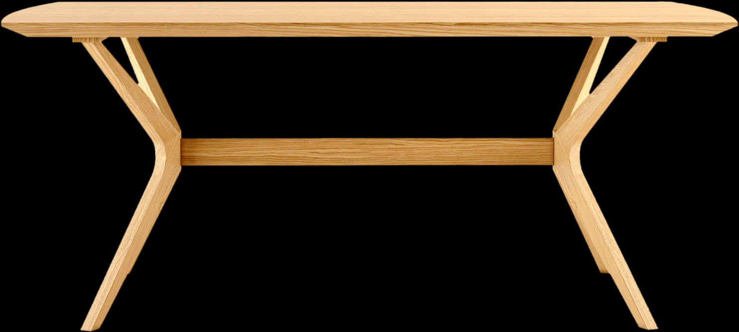 Wooden Table Simple Design PNG Image