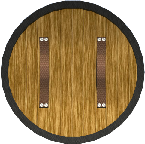 Wooden Texture Circlewith Two Strips PNG Image