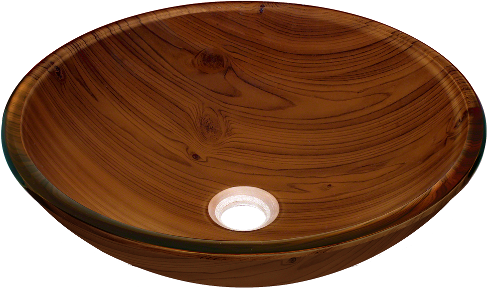 Wooden Vessel Sink Texture PNG Image