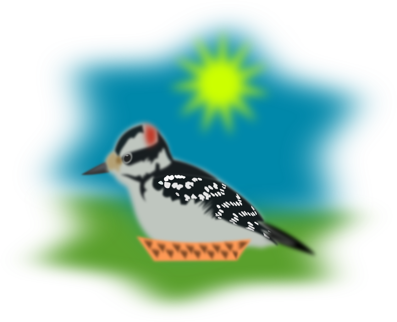 Woodpeckerin Sunshine PNG Image