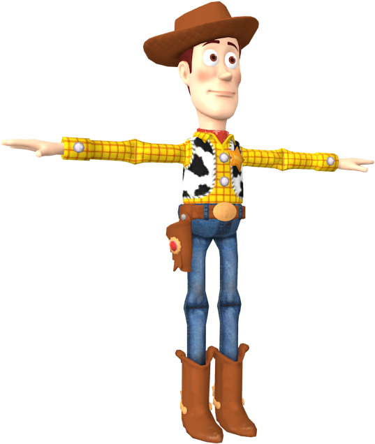 Woody Character Pose PNG Image