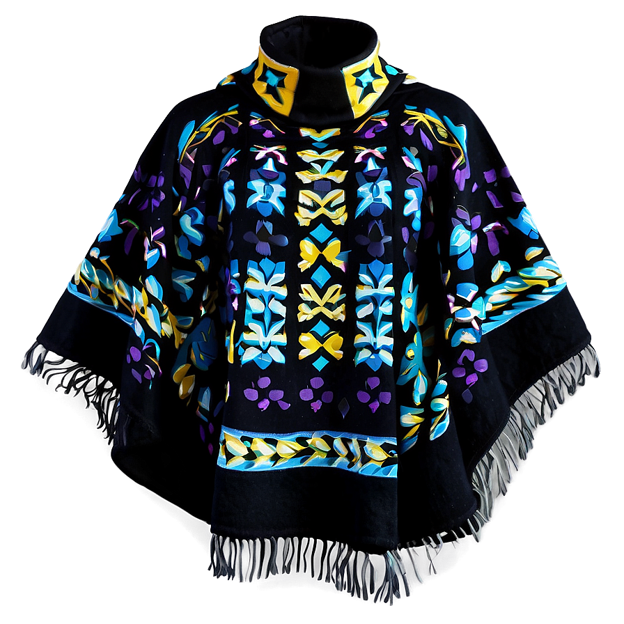 Woolen Poncho Outfit Png Iqn PNG Image