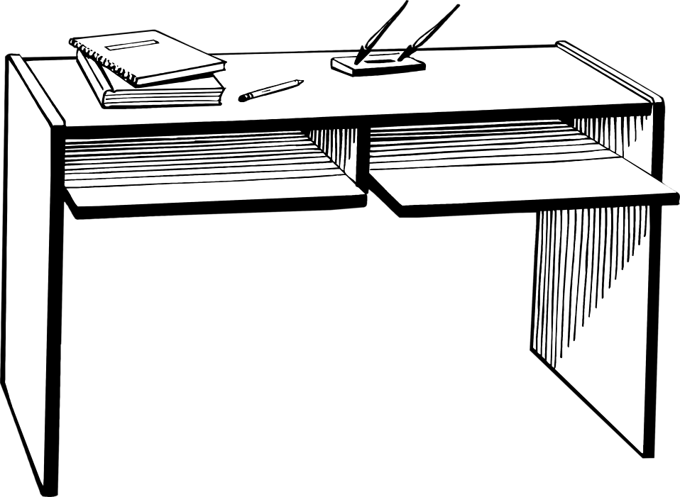 Work Desk Clipart Image PNG Image