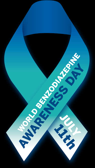 World Benzodiazepine Awareness Day Ribbon PNG Image