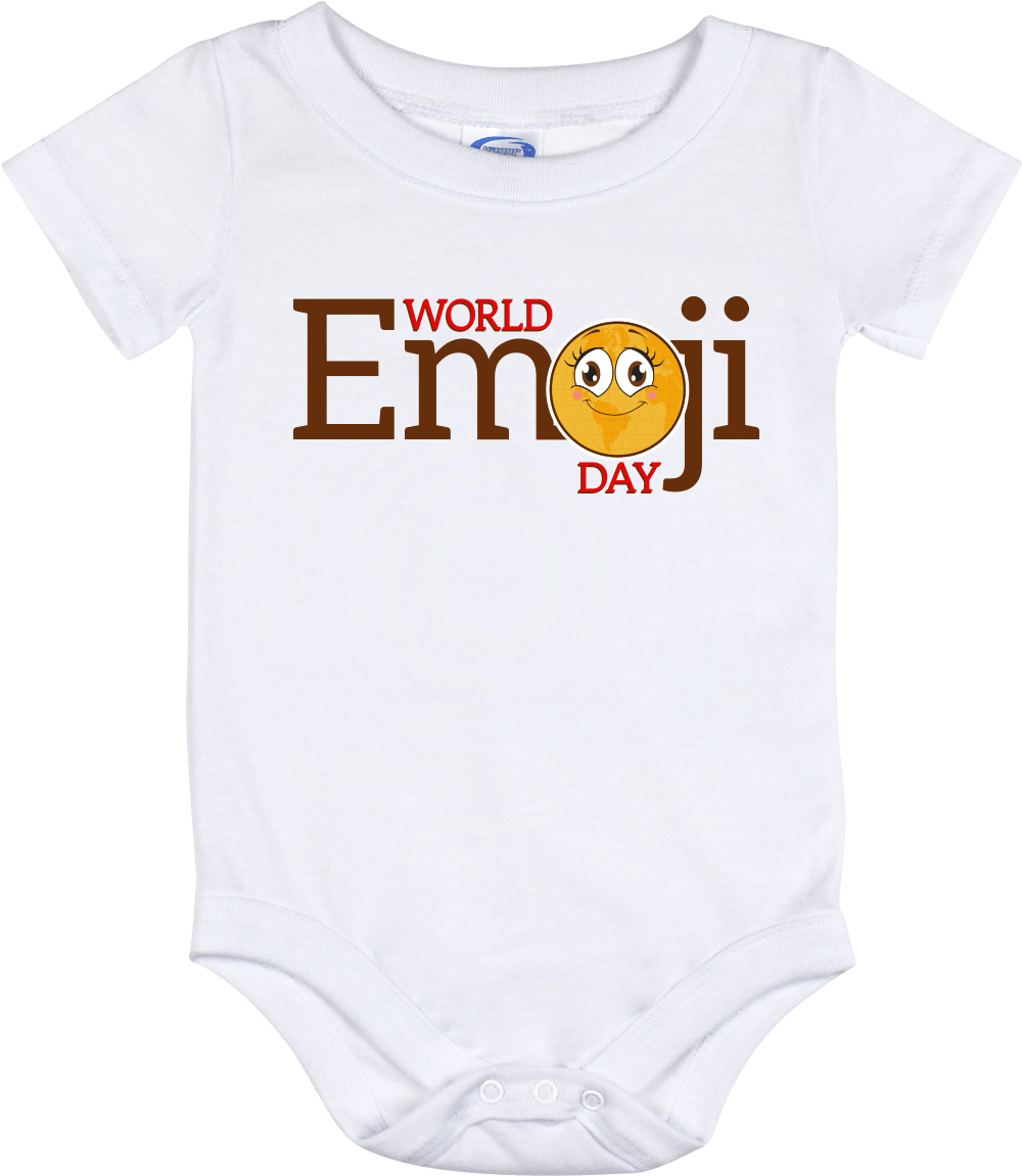 World Emoji Day Baby Onesie PNG Image