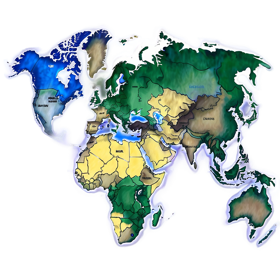 World Map Chart Png 60 PNG Image