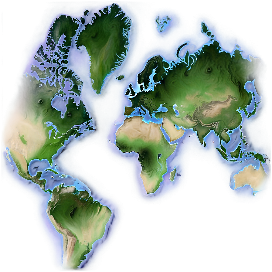 World Map Grid Png 05032024 PNG Image