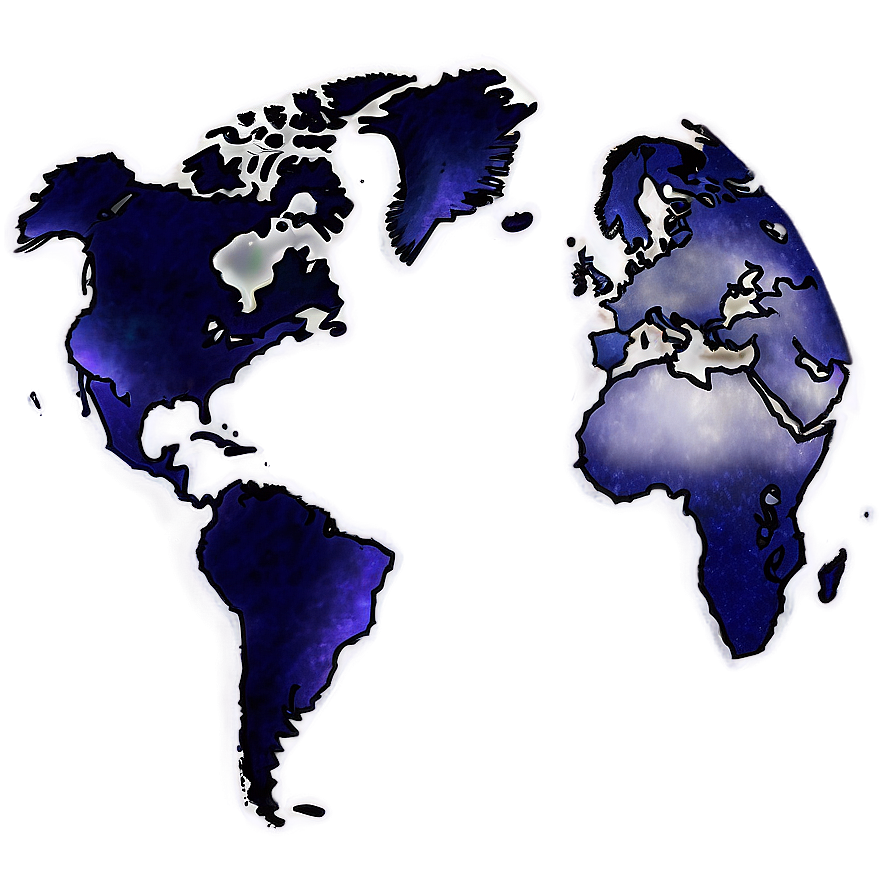 World Map Outline For School Project Png Dli PNG Image