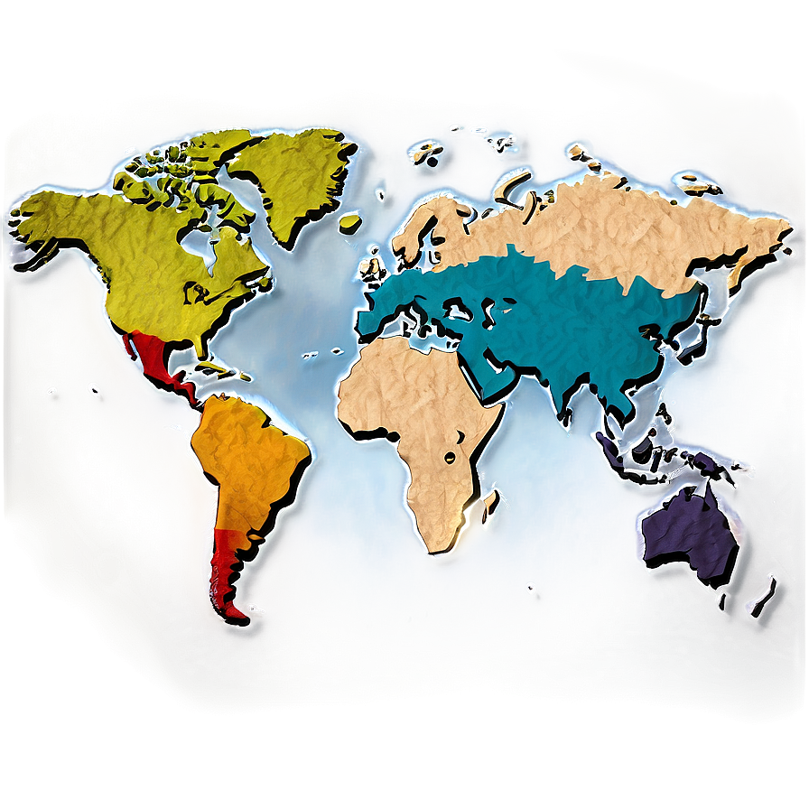 World Map Outline For Students Png 06262024 PNG Image