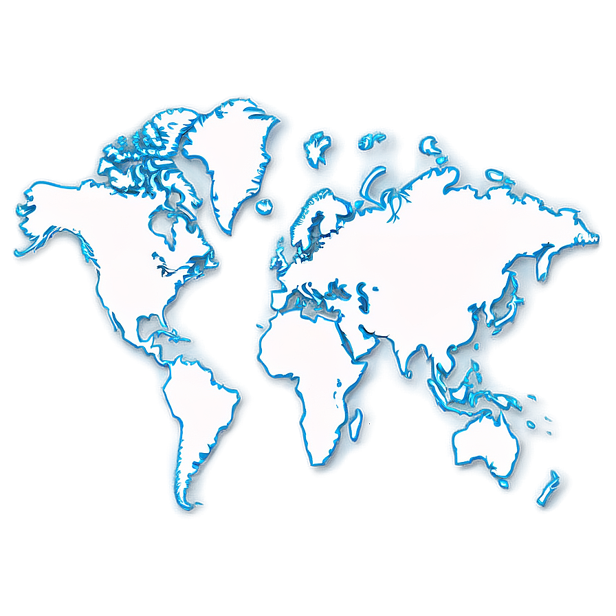 World Map Outline Transparent Png Chb17 PNG Image