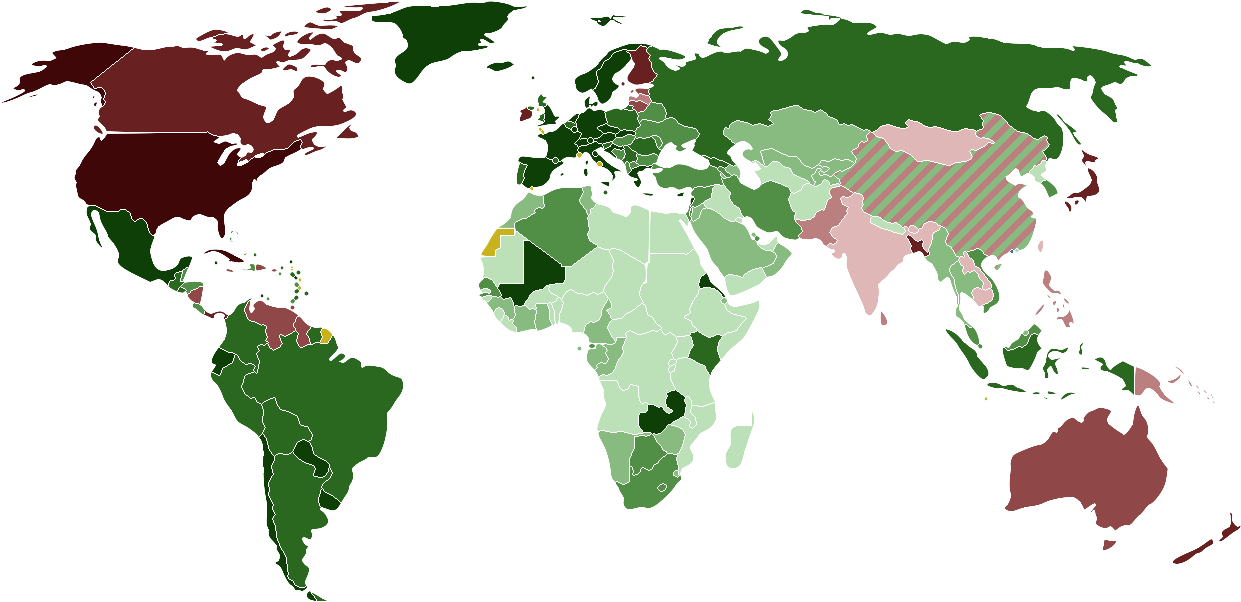 World Map Political Affiliations PNG Image