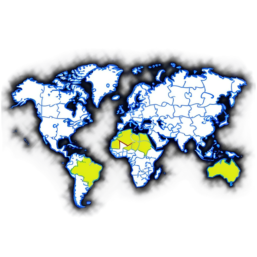 World Map Puzzle For Education Png 06242024 PNG Image