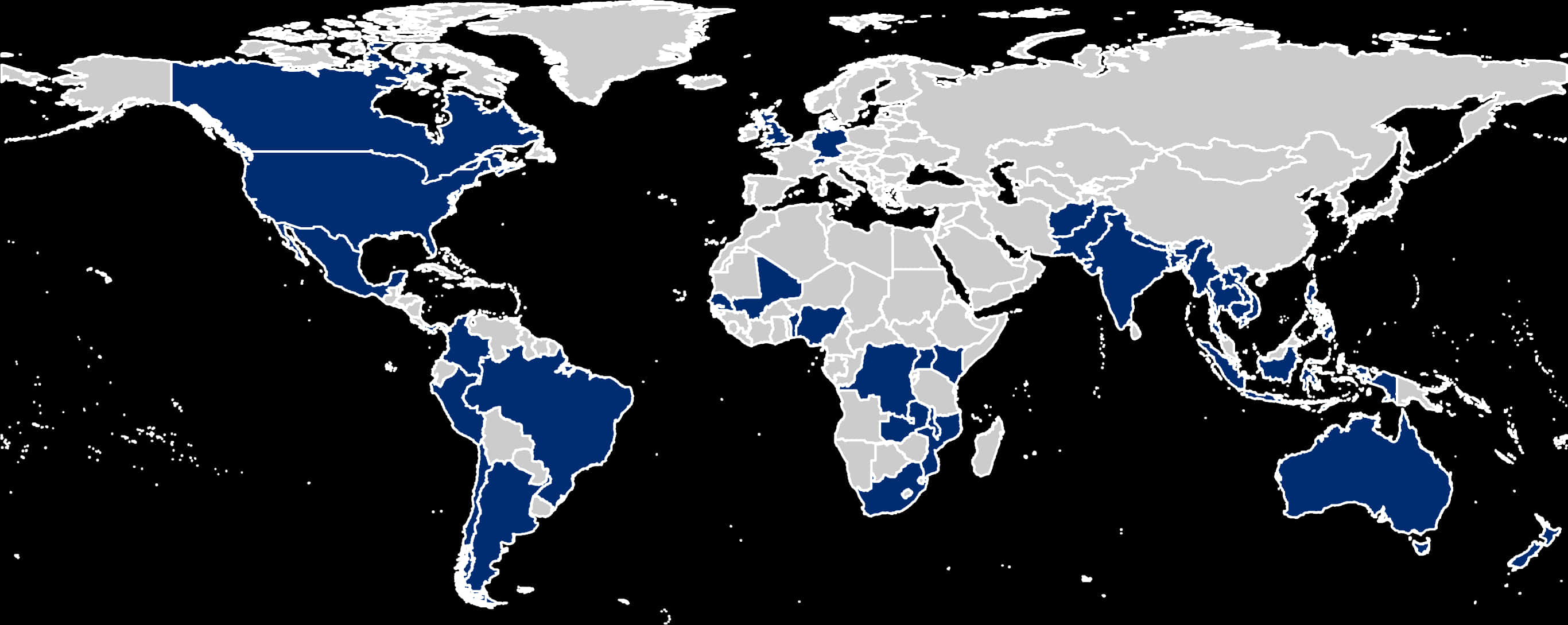 World Map Spanish Speaking Countries PNG Image