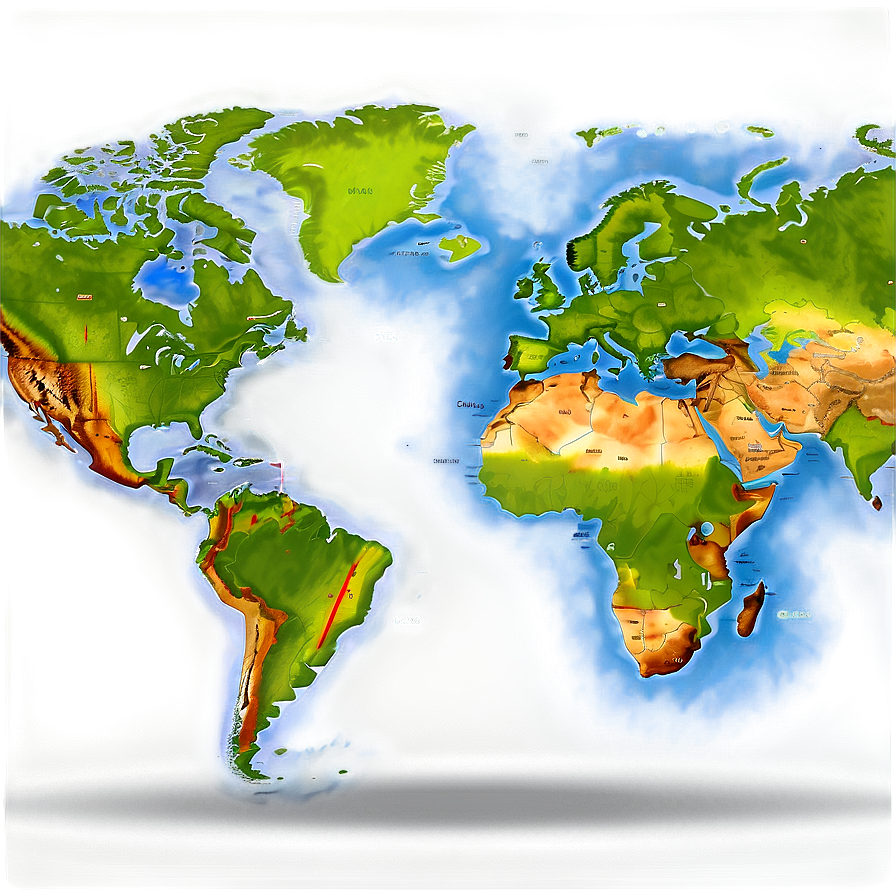 World Map With Capitals Png 05032024 PNG Image