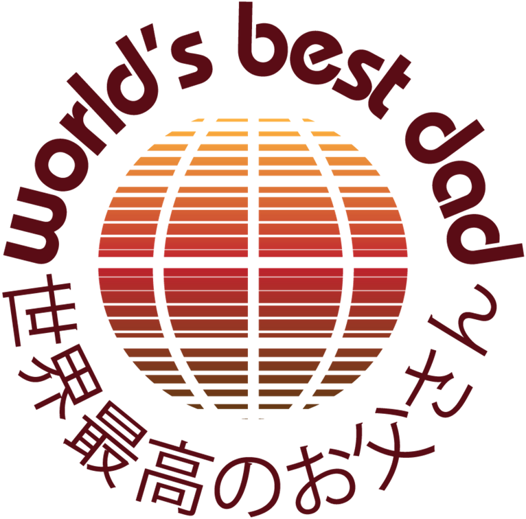 Worlds Best Dad Global Design PNG Image