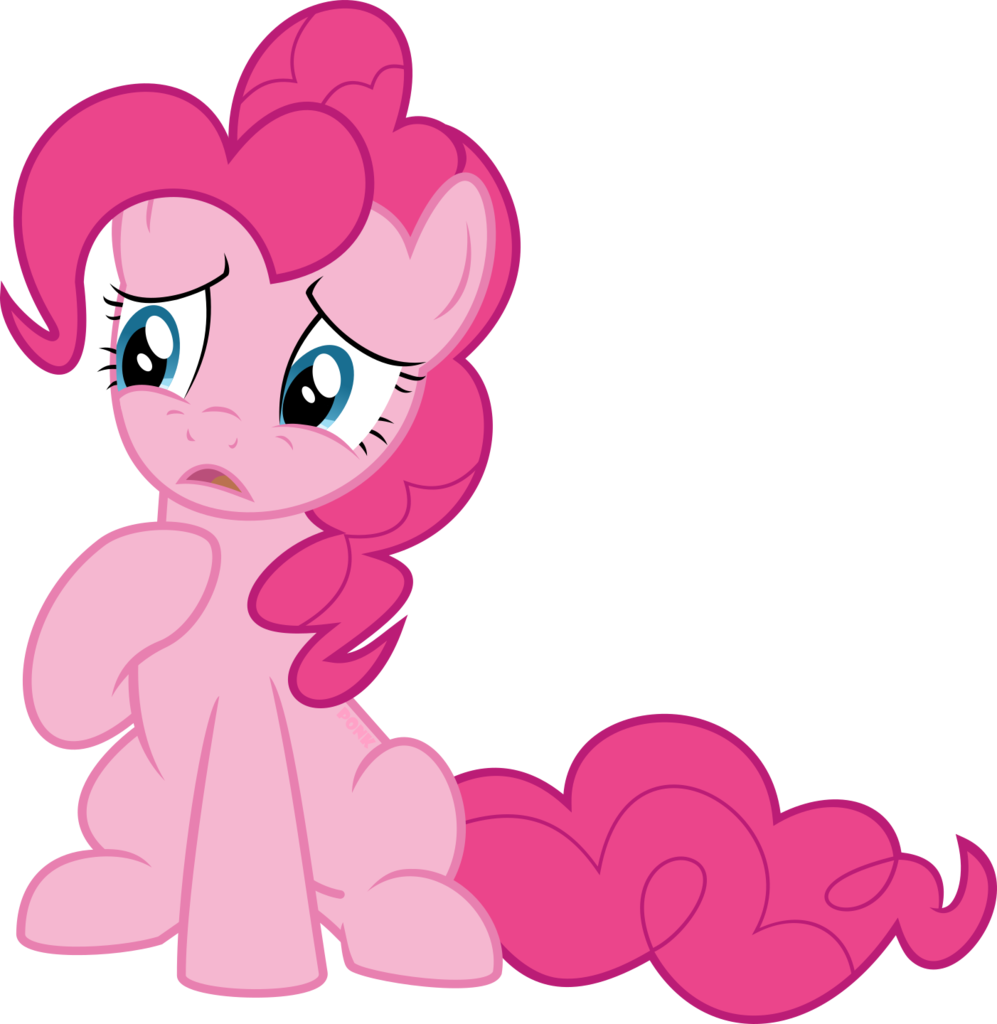 Worried Pinkie Pie Vector PNG Image